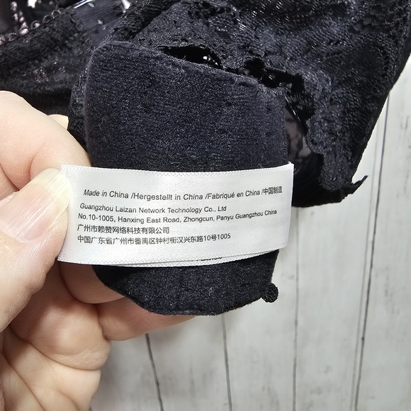 DELIMIRA W578 Women's Black Lace Minimizer Full Figure Bra Underwire Size 36I. - Picture 7 of 7